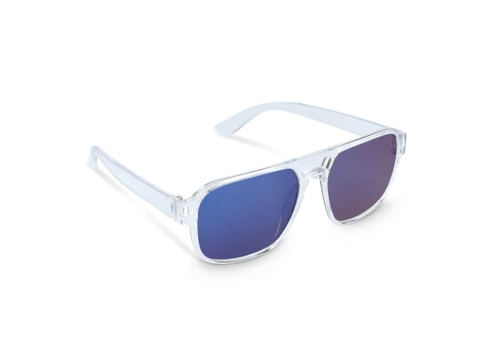 Lunettes miroir à personnaliser UV400 Elin Transparent / Bleu